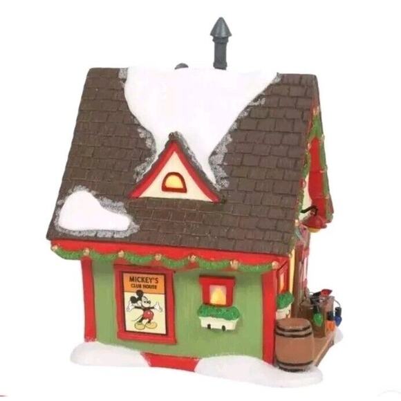 Dept 56 Mickey's Merry Christmas Village Clubhouse 6010492 Brand New In Box - Picture 2 of 13